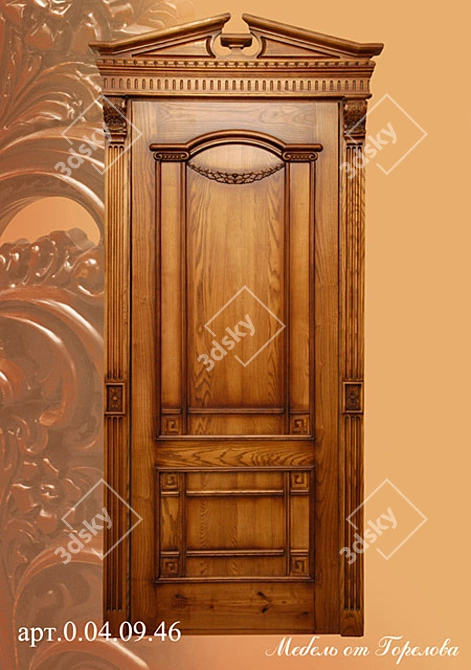 Title: Elegant Empress Door 3D model image 1