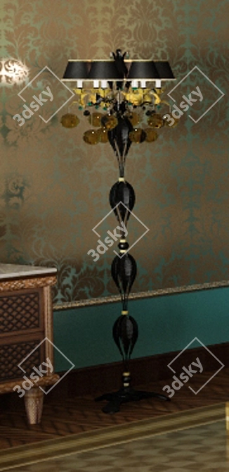 Elegant Floor Lamp: Patabiumart FL1882 3D model image 1