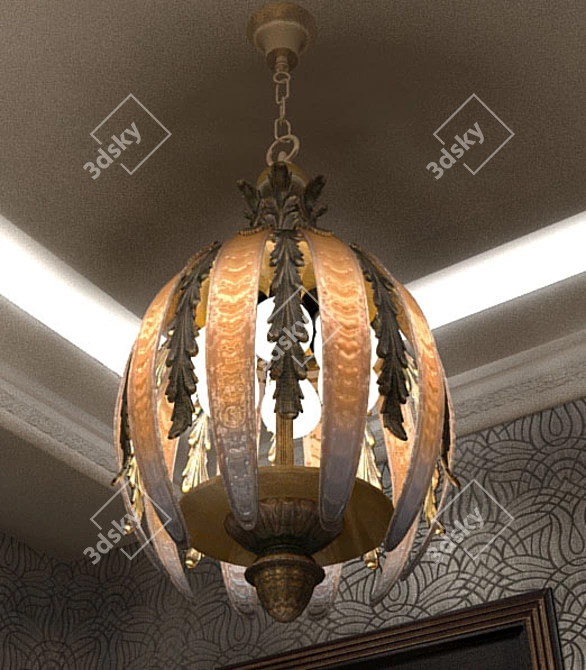 Nautical-inspired Chandelier 3D model image 1