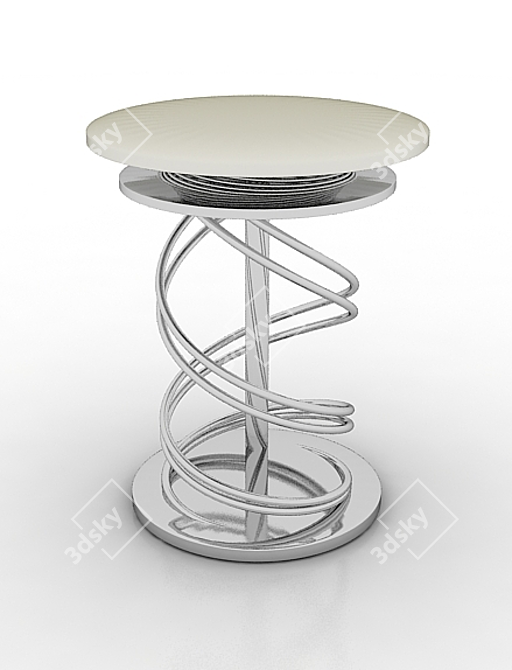 Elegant Bar Stool: Simple, Stylish & Sturdy! 3D model image 1