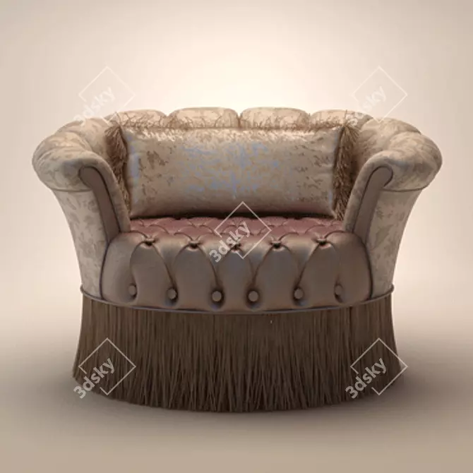 Cozy Comfort Jumbo Armchair 3D model image 1