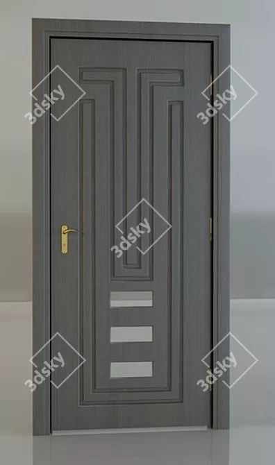 Sleek Modern Door_02 3D model image 1