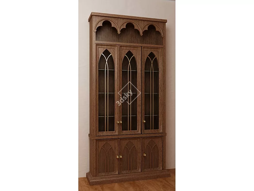 Gothic Style Buffet 3D model image 1