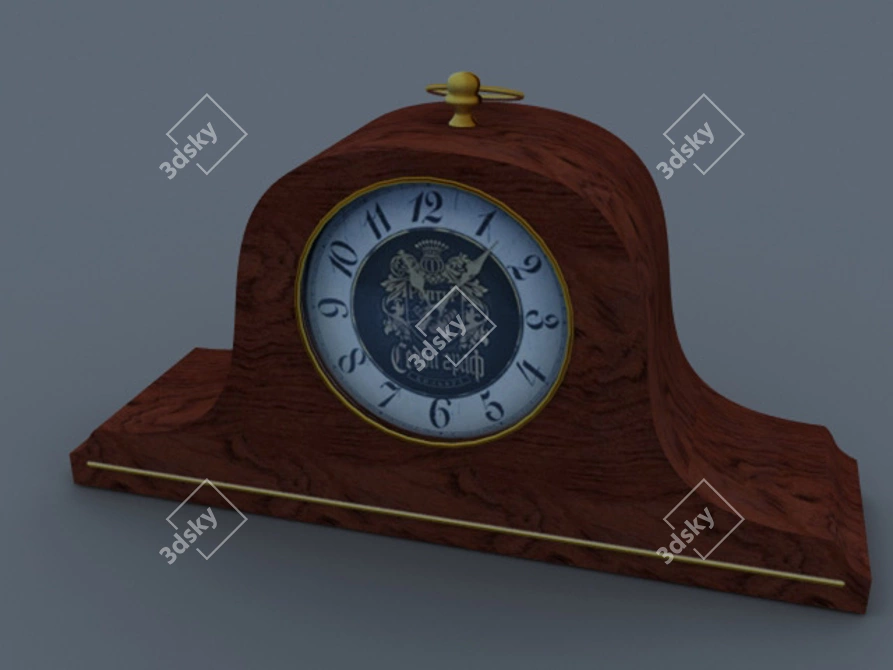 Elegant Mantle Timepieces 3D model image 1