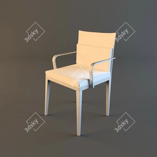 Elegant Mathias Chair 3D model image 1