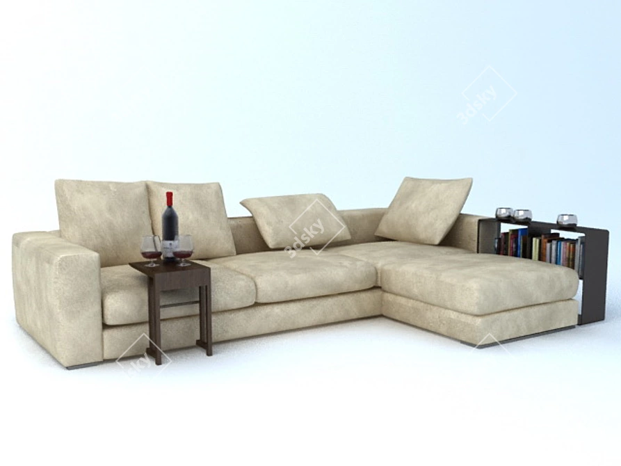 Flexible Comfort: Flexform Sofa 3D model image 1