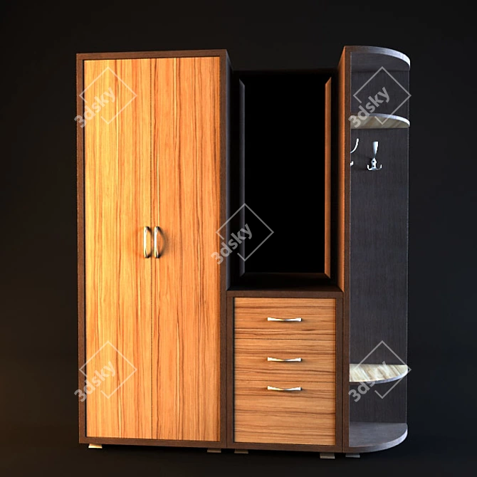 Naomi Hall -  Stylish Entryway Furniture |  Textures in Design 3D model image 1
