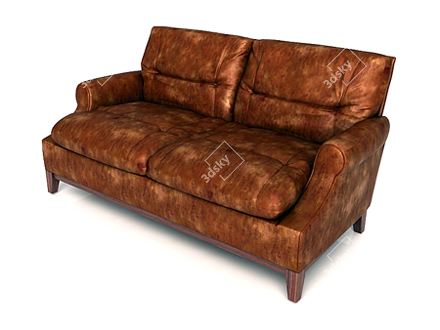 Chipak-Design Sofa: Stylish and Compact 3D model image 1