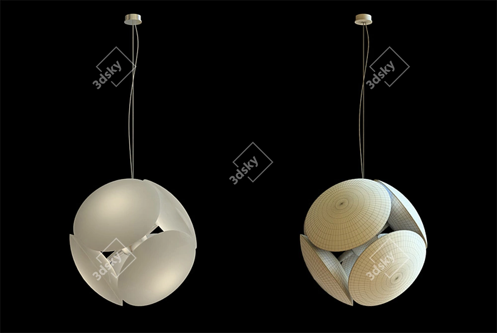 Ethereal Glow: Foscarini Bubble Pendant 3D model image 1