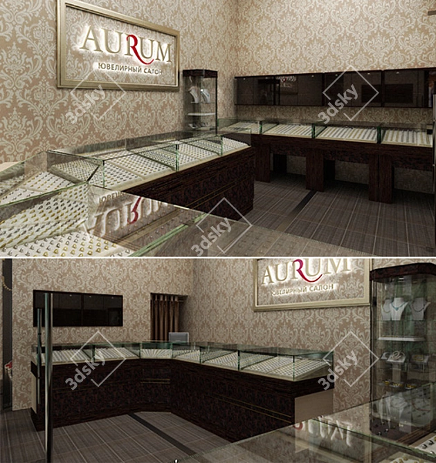 Jewelry Store Equipment 3D model image 1