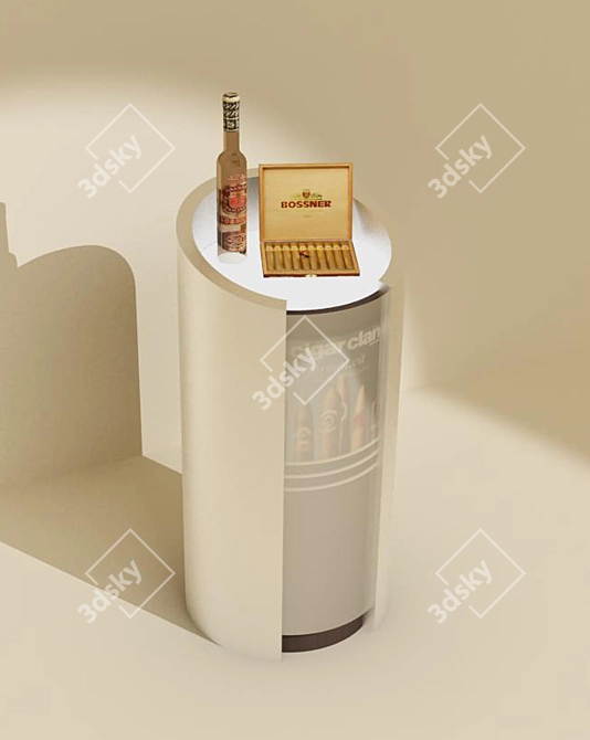 Elegant Cigar Display Stand. 3D model image 1