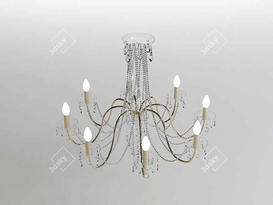 Elegant Classic Chandelier 3D model image 1