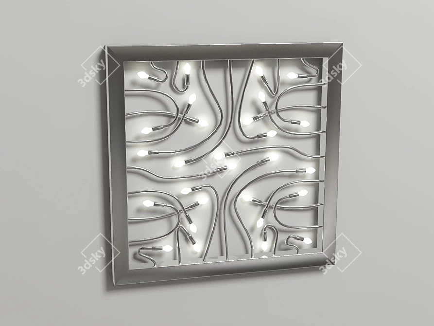 GlowBright LED Luminaire 3D model image 1