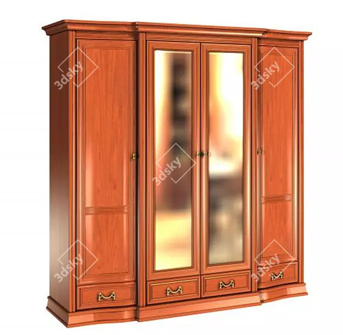 Elegant Venus Wardrobe 3D model image 1