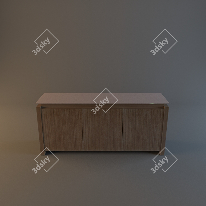 Modern Chest of Drawers 3D model image 1