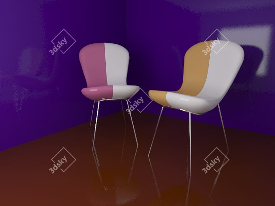 Snap Chair: Karim Rashid's Stylish Creation 3D model image 1