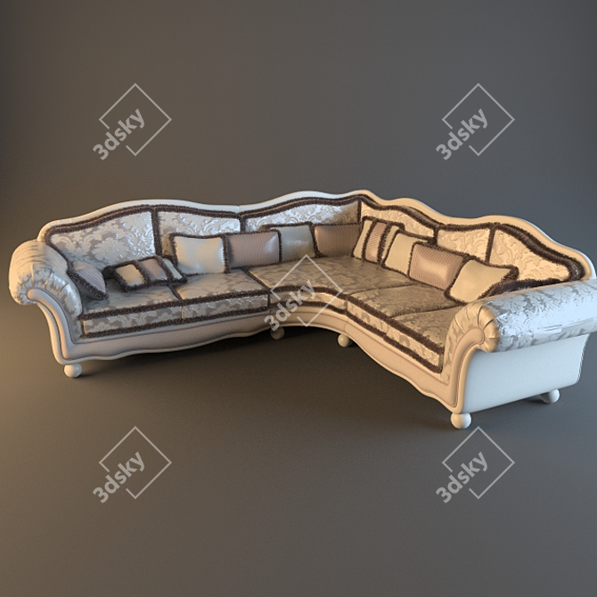 Borneo Corner Sofa - Modern and stylish 3D model image 1