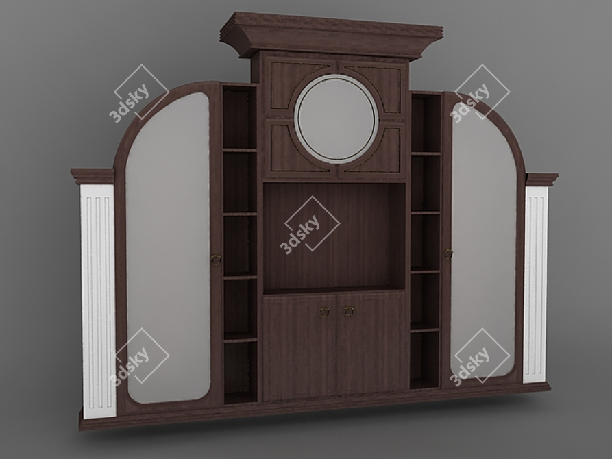 Classic Column Wardrobe 3D model image 1