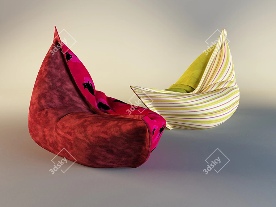 Smartballs Armchair Pillow 3D model image 1