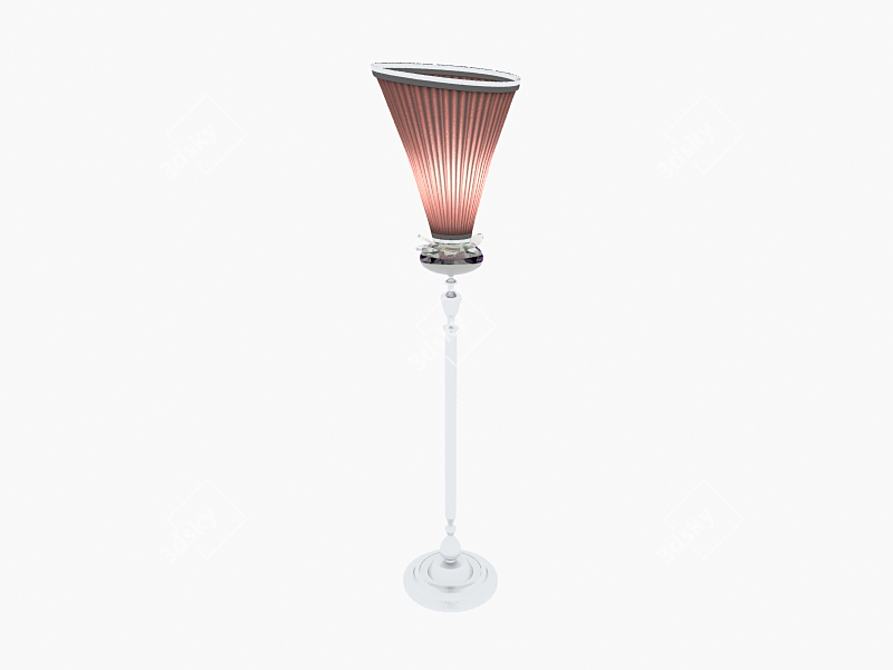 Elegant Art Deco Luminaire 3D model image 1