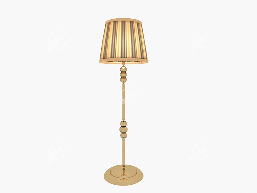 Vintage Art Deco Luminaire 3D model image 1