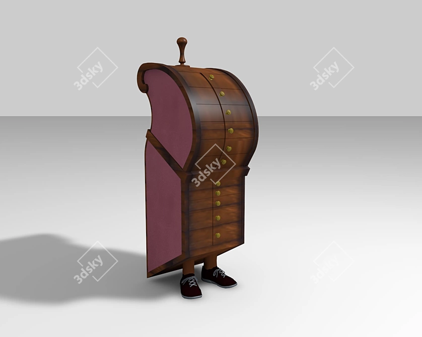 Elegant Chest by Theodore Alexander 3D model image 1