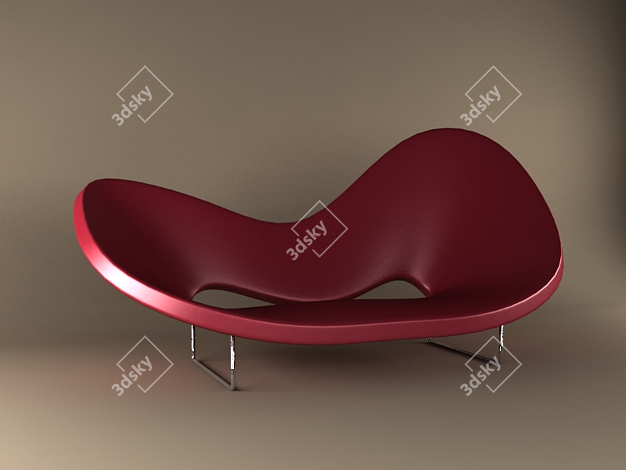 Italian Designer Sofa: Moroso 3D model image 1