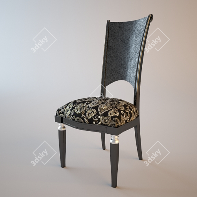 MODENESE 6198: Elegant Italian Chair 3D model image 1