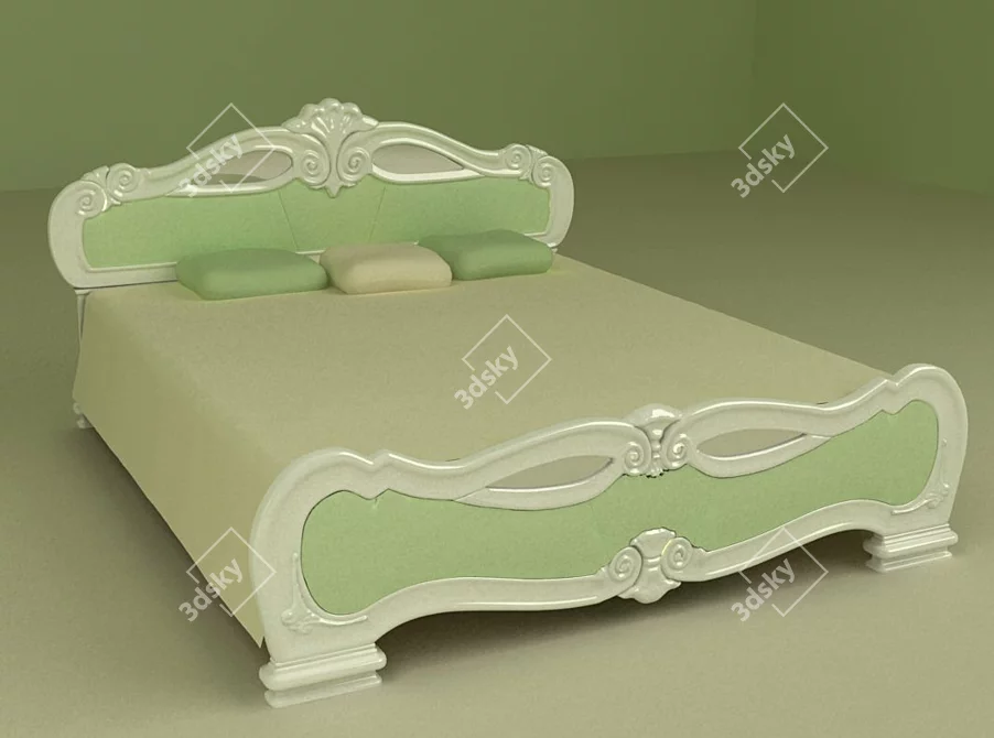 Ultimate Comfort Bed 3D model image 1