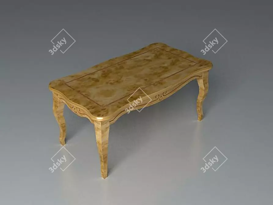 Luxury Venetian Style Coffee Table 3D model image 1