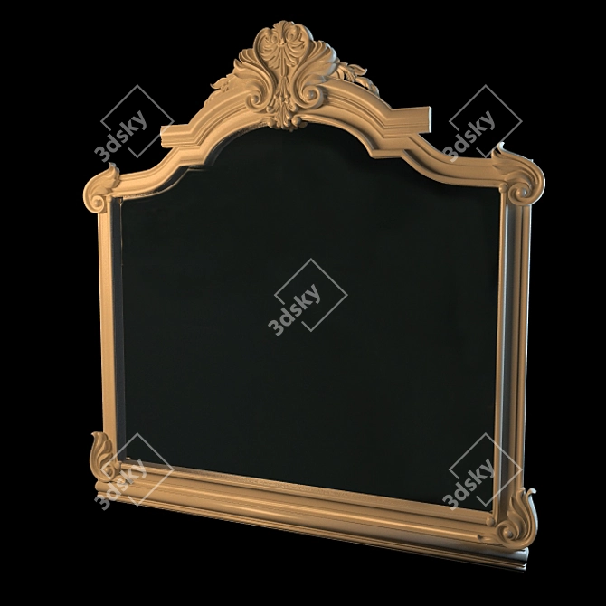 Elegant Reflection: Classic Mirror 3D model image 1