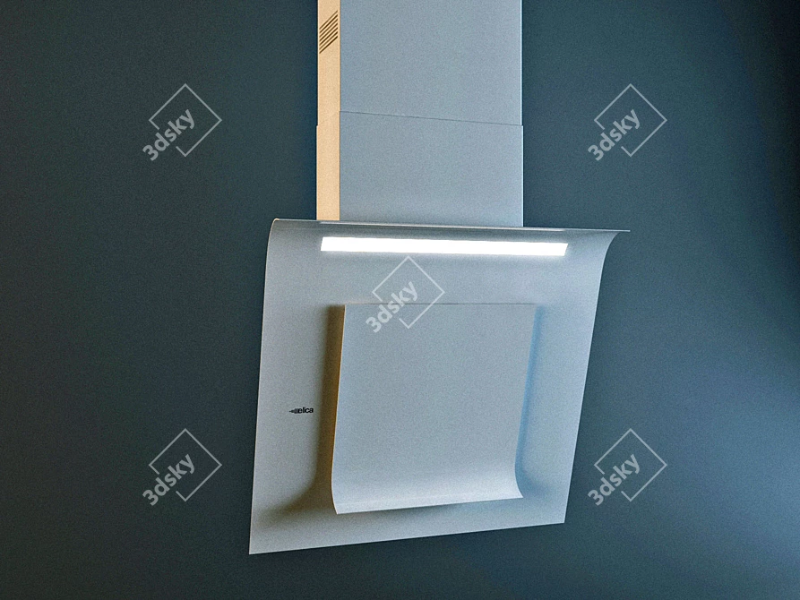 Elegant Simfonia Cooker Hood 3D model image 1