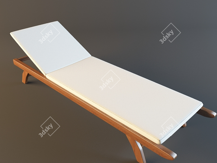 Elegant Lounger for Ultimate Relaxation 3D model image 1