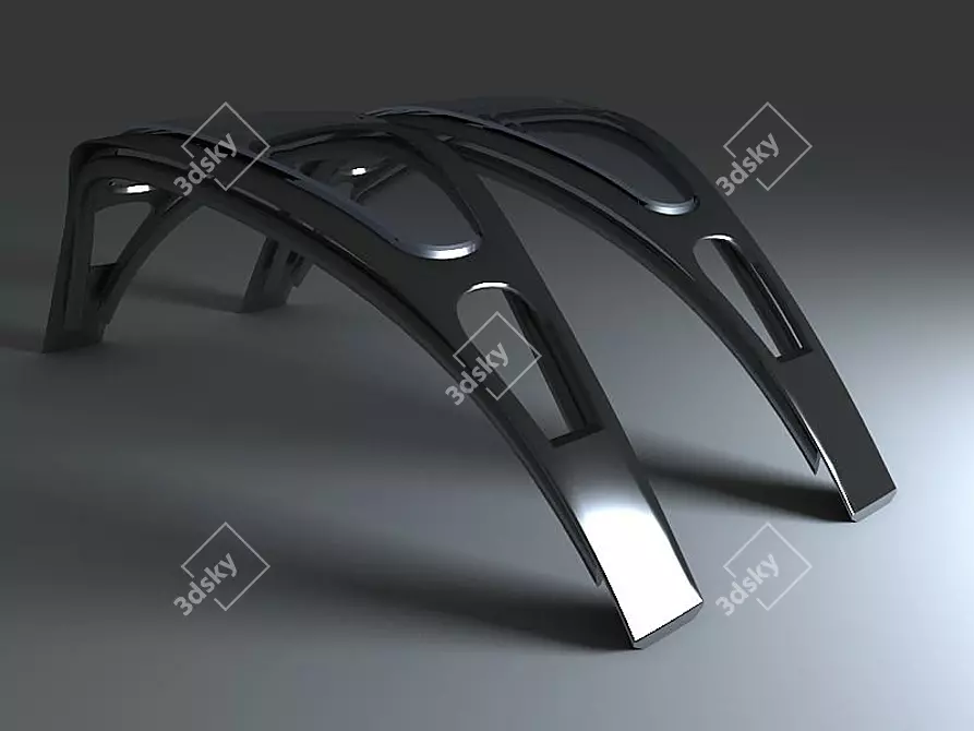 Park Alley Canopy 3D model image 1