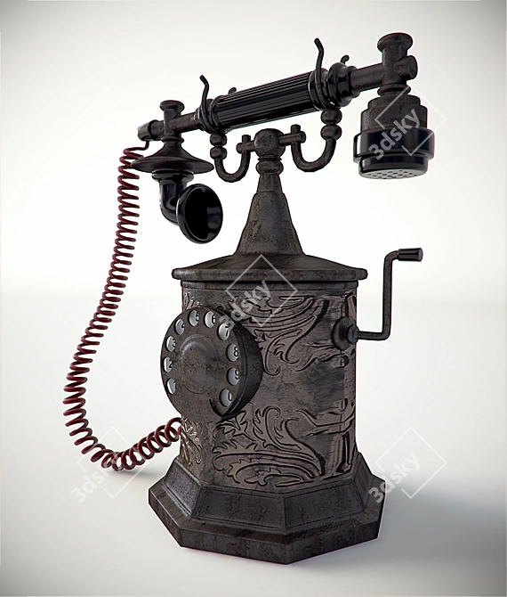 Vintage Phone- 3ds Max Model 3D model image 1