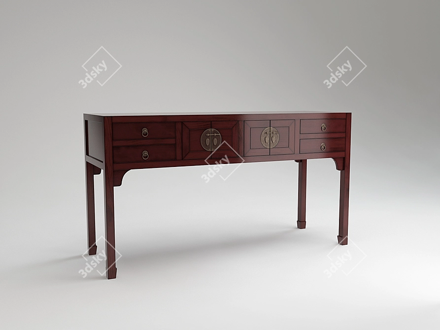 Supatra Wall-Mounted Table 3D model image 1