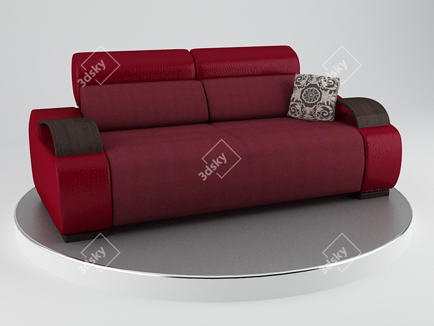 Elegant Vienna Sofa: Spanish Design 3D model image 1