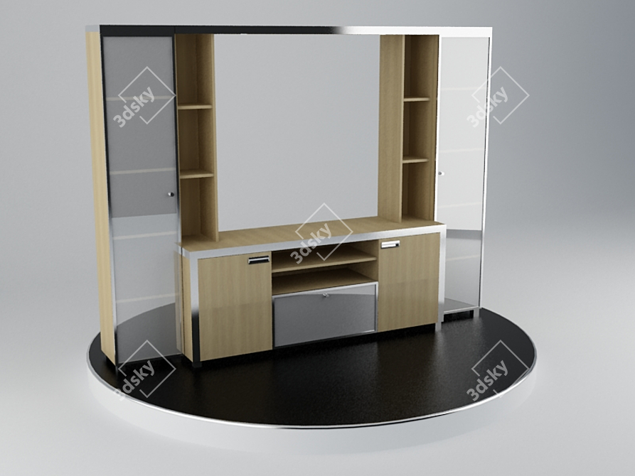 Edvard Executive Office Credenza 3D model image 1