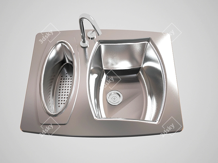 PowerClean Washing Machine: Ultimate Performance for Sparkling Clean Clothes 3D model image 1