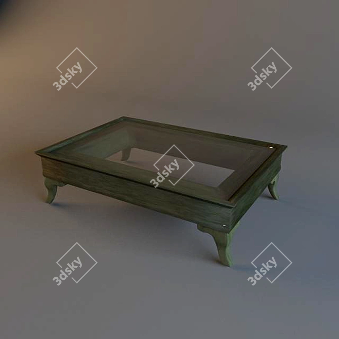 Italian Classic Coffee Table 3D model image 1