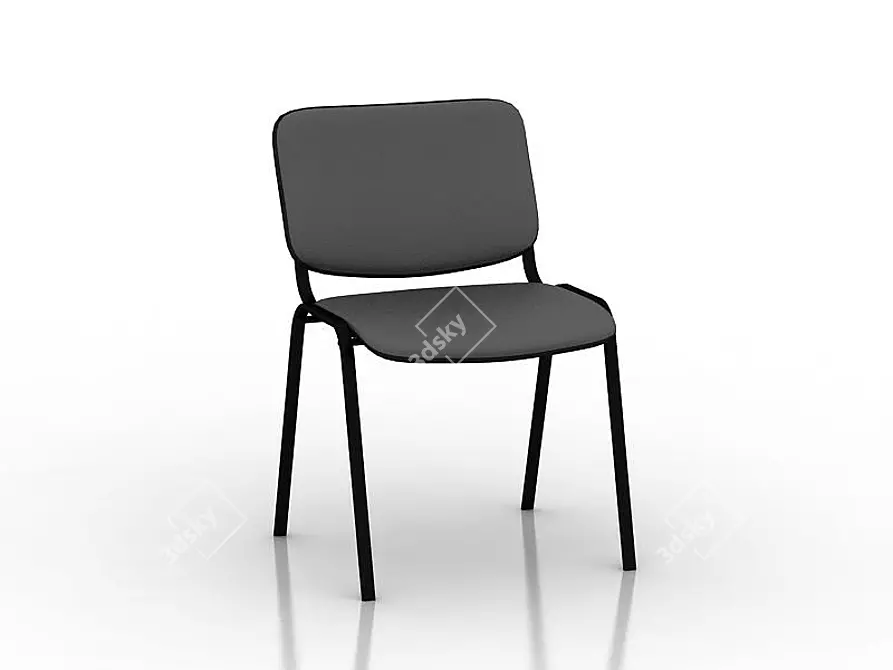 Elegant IZO Chair 3D model image 1