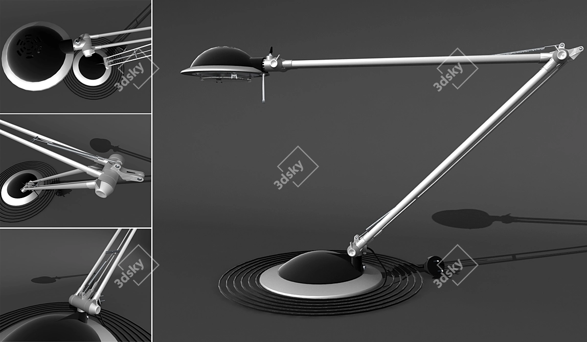 Modern Table Lamp: KD-116A/74 3D model image 1