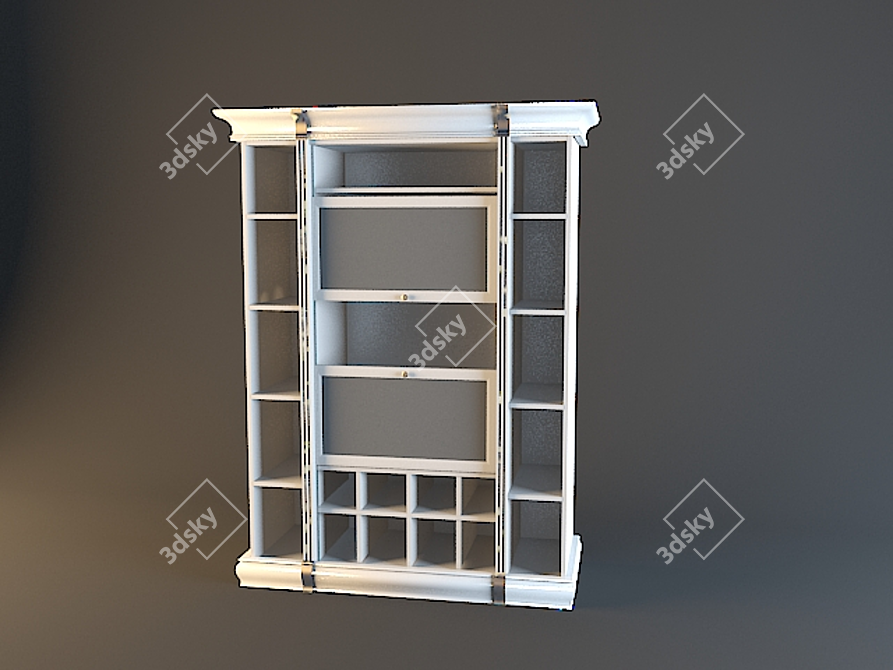 Classic Wardrobe: Elegant Storage Solution 3D model image 1