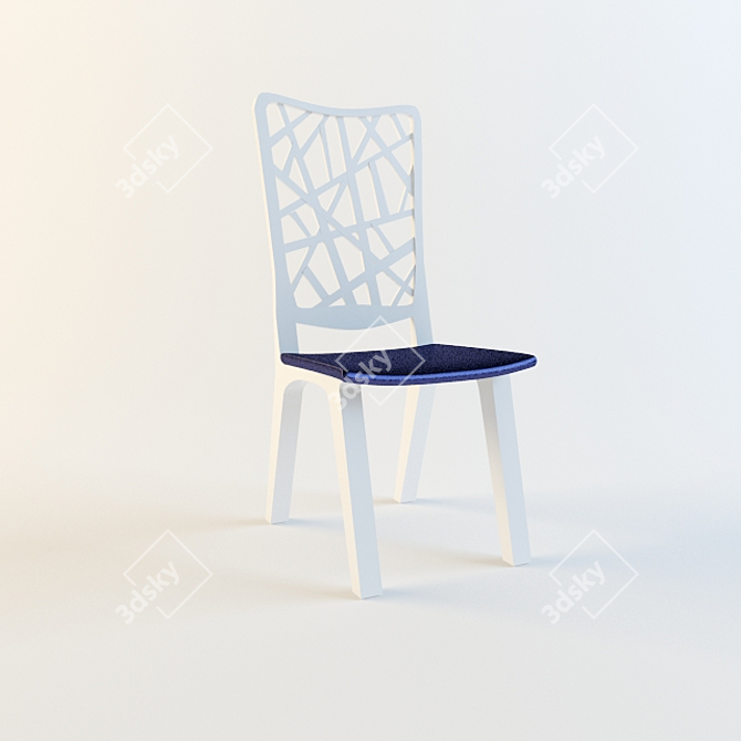 Elegant Decorative Chair 3D model image 1