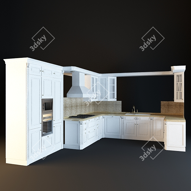 Title: Elegant Exquisite Cuisine 3D model image 1