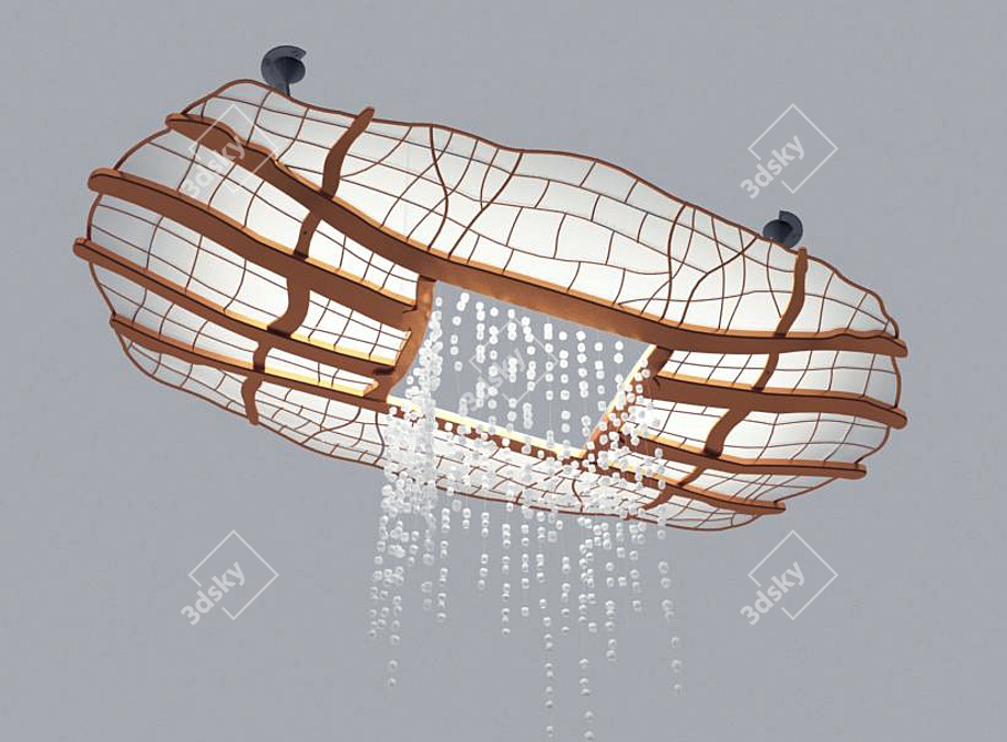 Modern Wind House Chandelier - 1m x 40cm x 90cm 3D model image 1