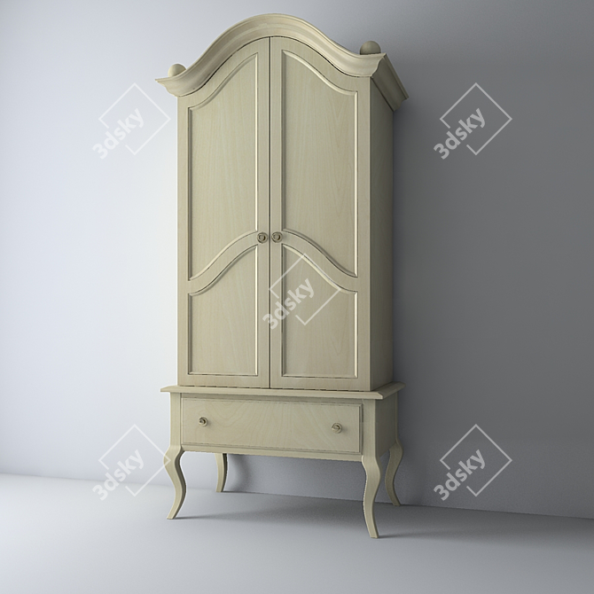 Classic Wardrobe 3D model image 1