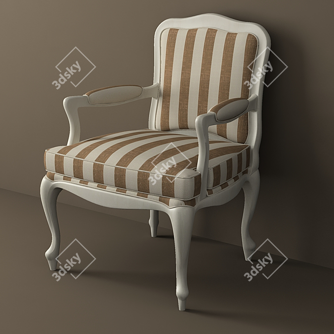 Vintage Style Chair 3D model image 1