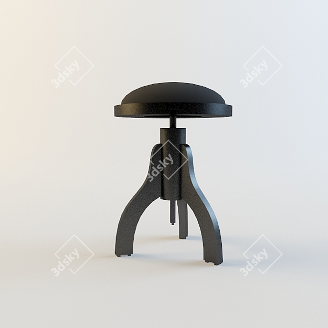 Piano Chair: Elegant & Adjustable 3D model image 1