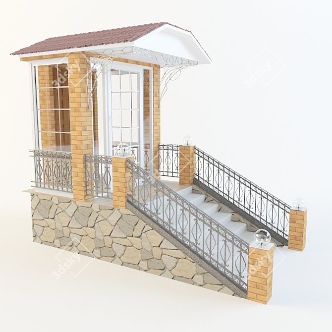 Custom-made Entrance Panel 3D model image 1